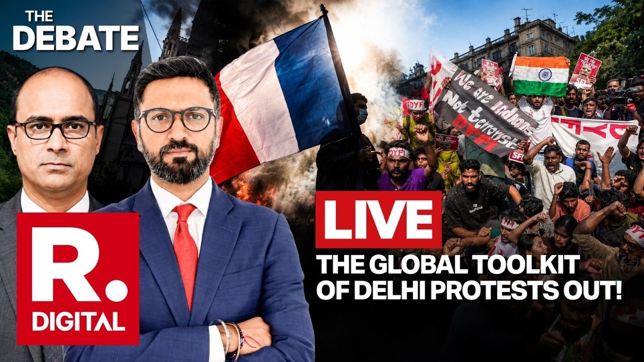 Debate Live: News Report Reveals France Violence & Delhi Protests Part Of Same Ecosystem