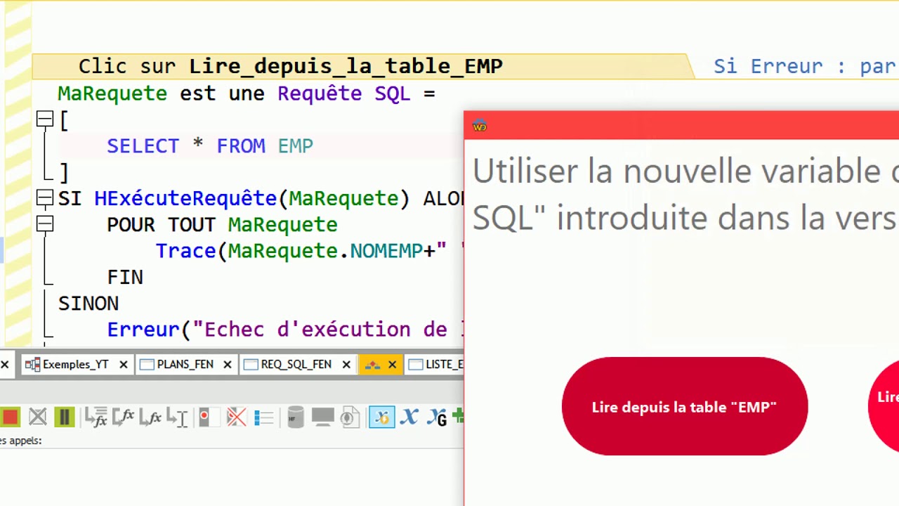 La nouvelle variable de type 