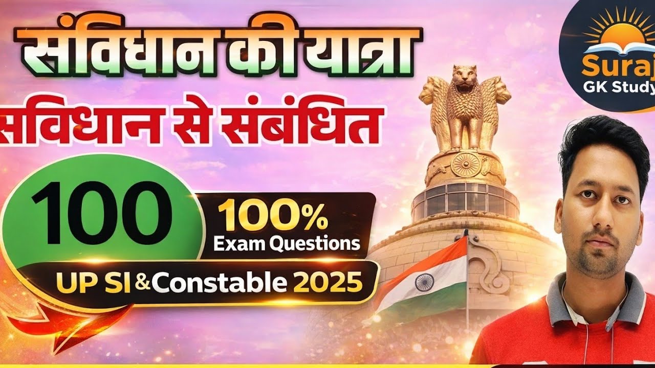 संविधान के महत्त्वपूर्ण प्रश्न | Samvidhan GkQuestions | Indian Polity hindi