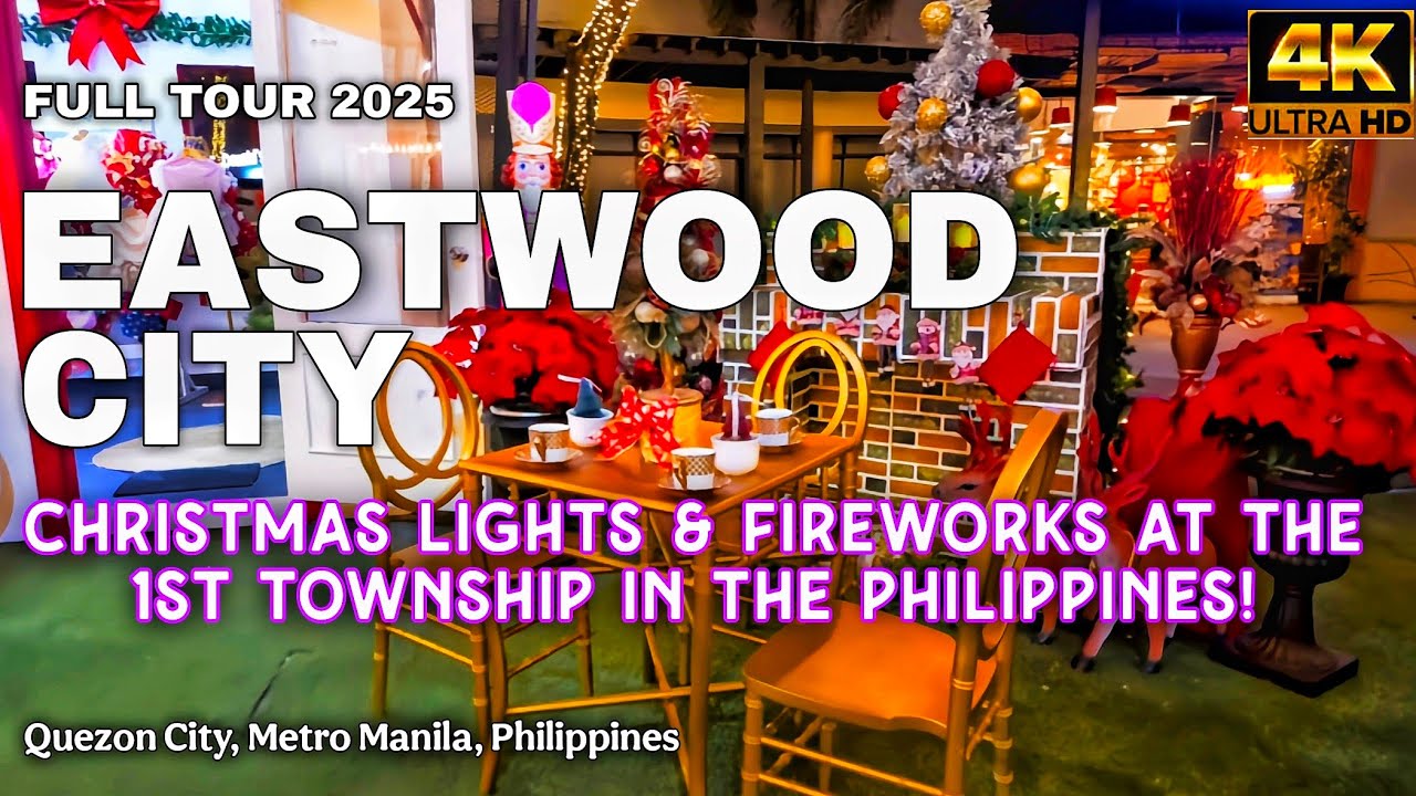 Step Into Christmas Holiday Magic | Eastwood City Christmas Lights Spectacle 2025 |4K Walkthrough 🇵🇭