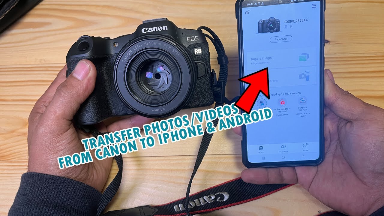 Как перенести фотографии и видео с камеры Canon на iPhone или Android
