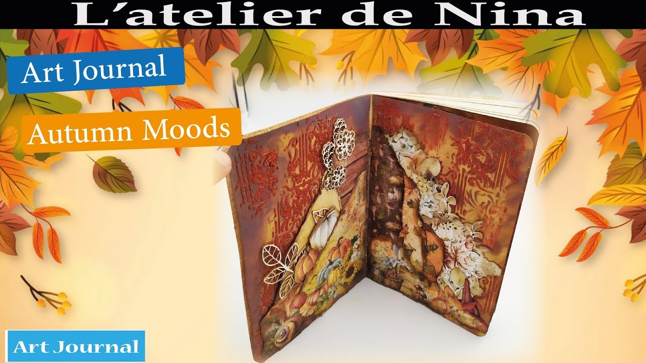 Art Journal #1 :  Autumn Moods #craftoclock  #autumnmoods #scrapbooking #artjournal @CraftOClock