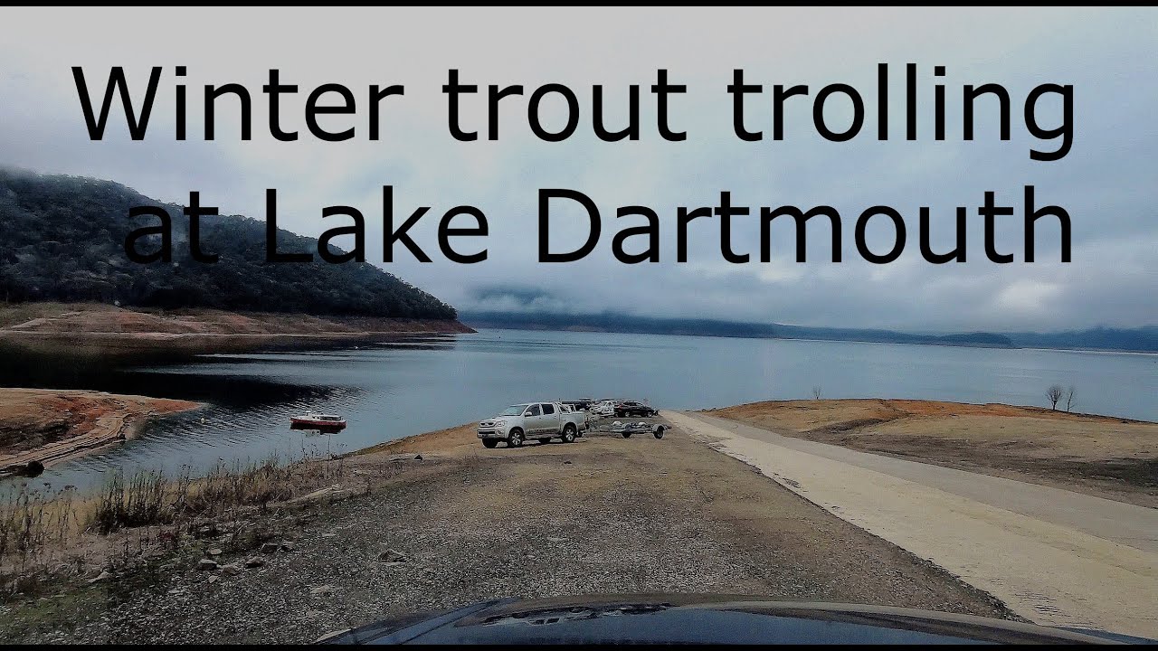 Winter trout trolling at Lake Dartmouth