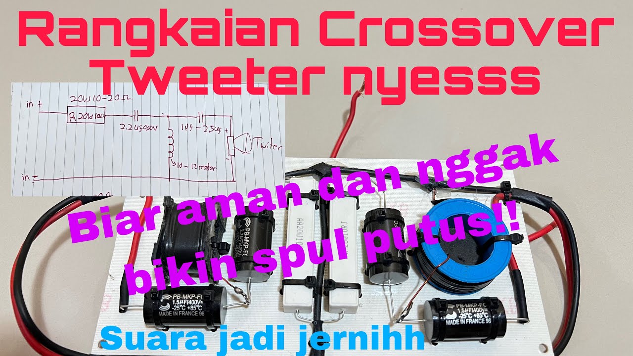 Rekomendasi Rangkaian Crossover Pasif Tweeter