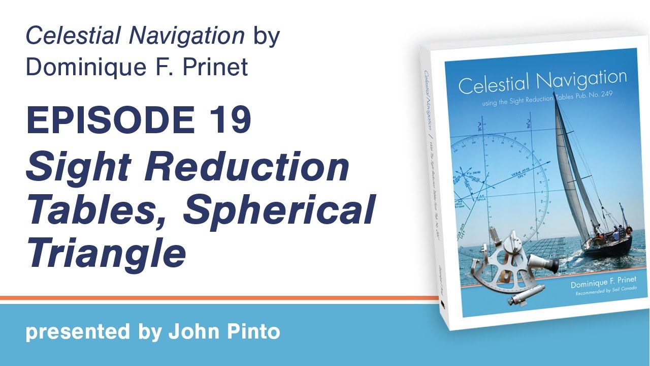 Celestial Navigation Episode 19: Sight Reduction Tables - The Spherical Triangle