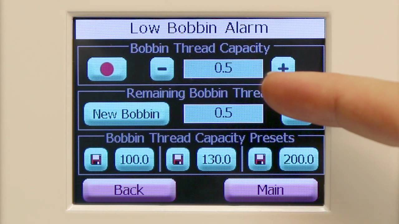 Getting Started with HQ Sweet Sixteen: Low-Bobbin Alarm