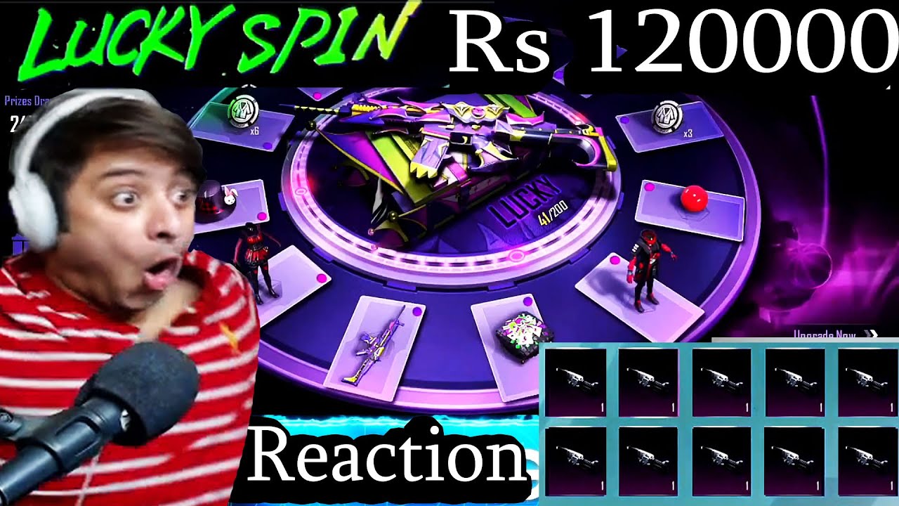 Rs 120000 SCAR L  Fool Joker Set Skin Crate Lucky Spin PUBG Mobile
