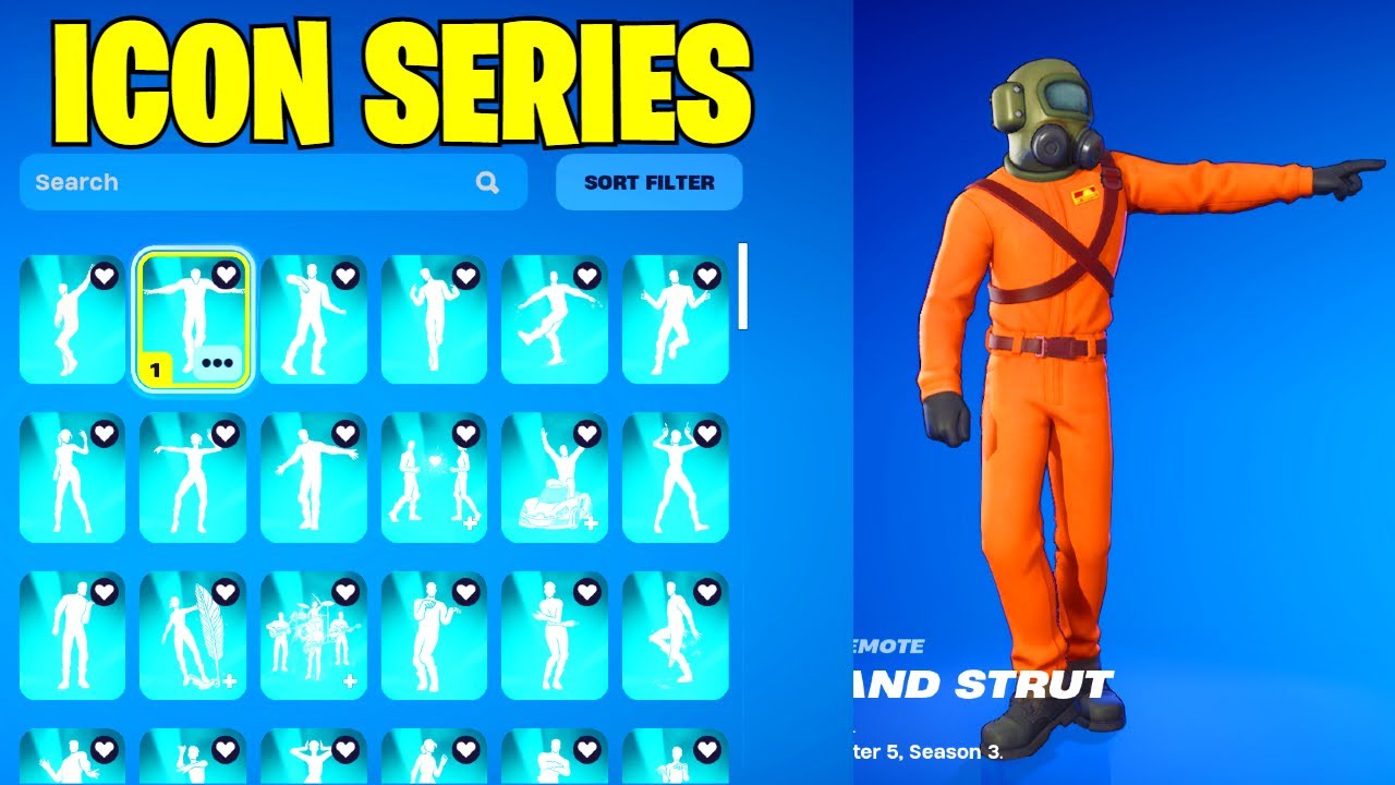 All *NEW* Fortnite Icon Series Dance & Emotes! (Point And Strut, Smooth Slide, LO-FI HEADBANG)