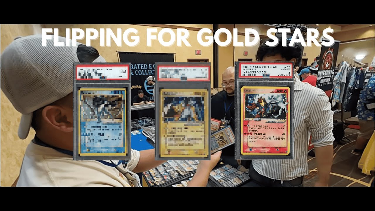 WENT FLIPPING FOR GOLD STARS!! - POKECON, NASHVILLE - DAY 1 - VENDOR POV