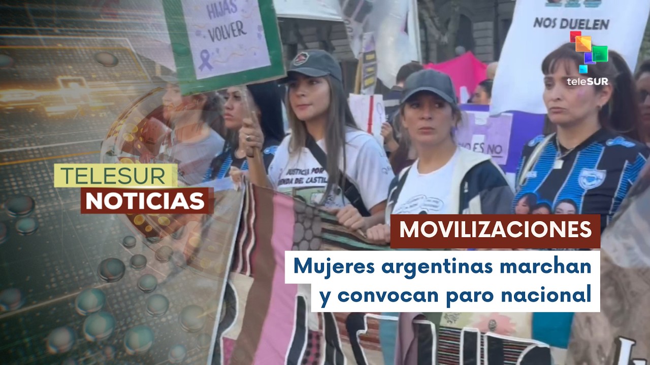 Argentina vive masivas marchas de mujeres por el Día Internacional de la Mujer