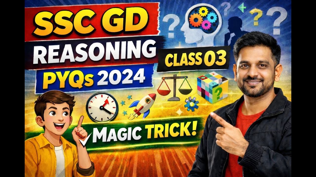 SSC GD PYQs QUESTION REASONING 2024 CLASS 03