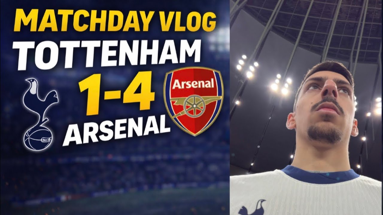 Tottenham EMBARRASSED by Arsenal - Matchday vlog Tottenham 1-4 Arsenal 