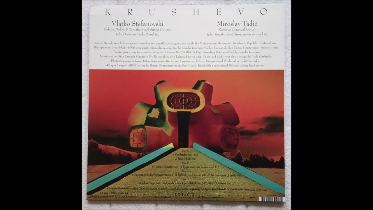 Vlatko Stefanovski + Miroslav Tadić – Krushevo (HD FULL ALBUM)