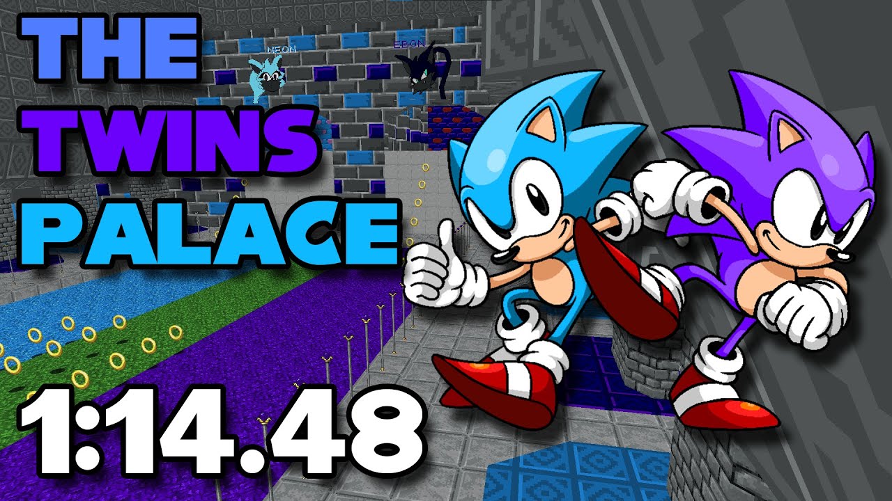 [TAS] SRB2 OLDC Round 2 - The Twins Palace w/ Sonic & Sonic Splitscreen - 1:14.48