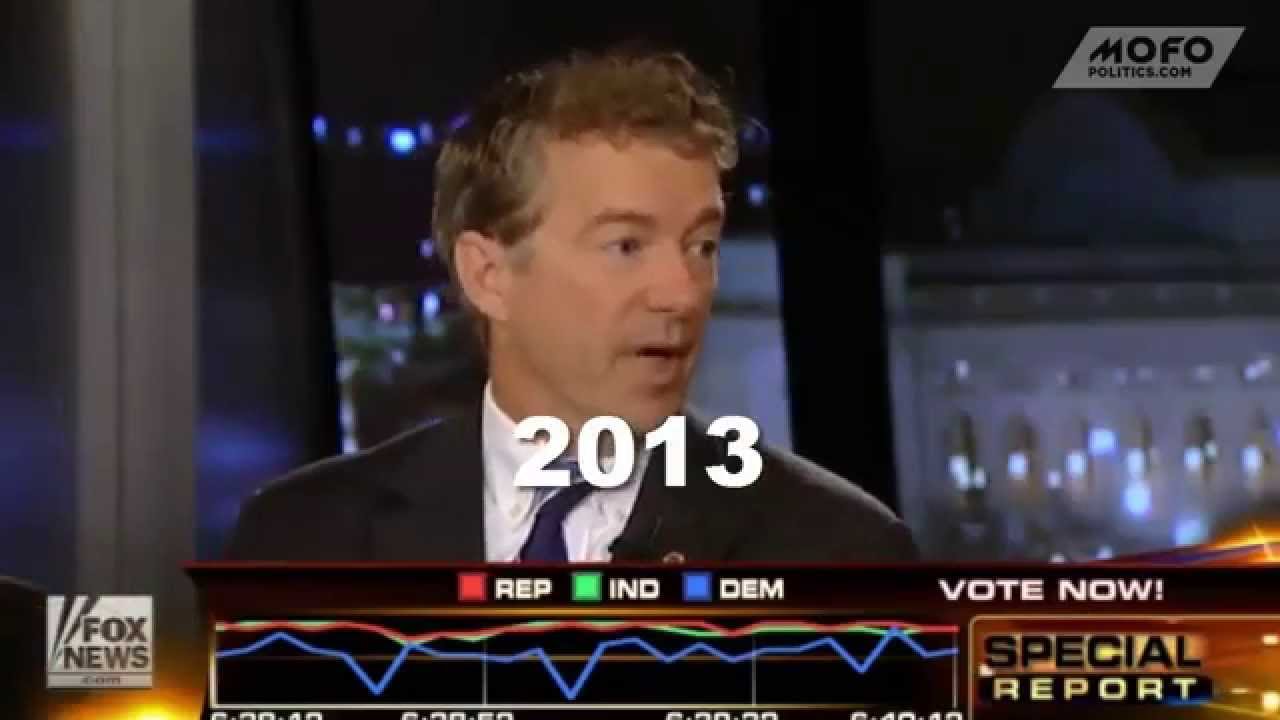 Rand Paul flip flops on government shutdown