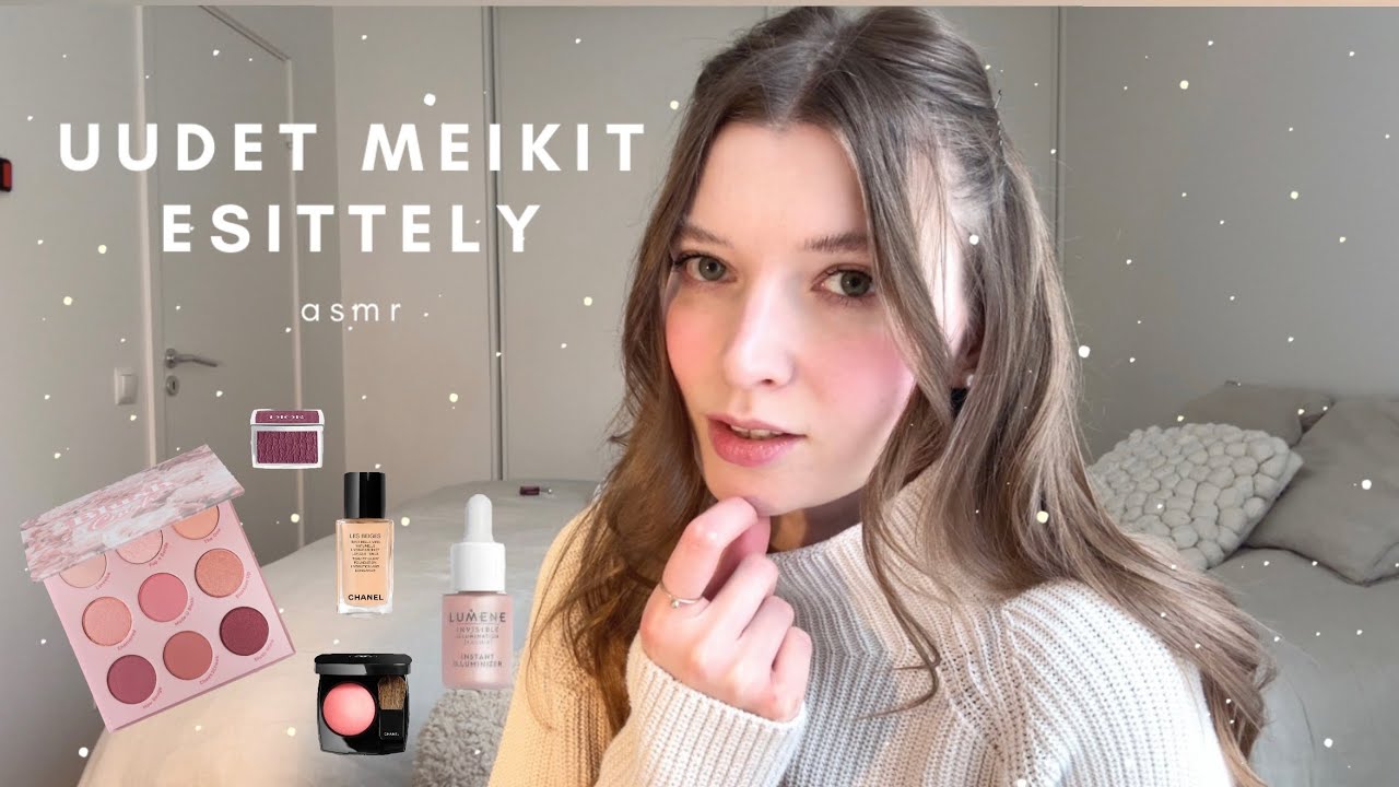 ASMR suomi | Uudet meikit - esittely & höpöttely (H&M beauty, Shiseido, Lumene)