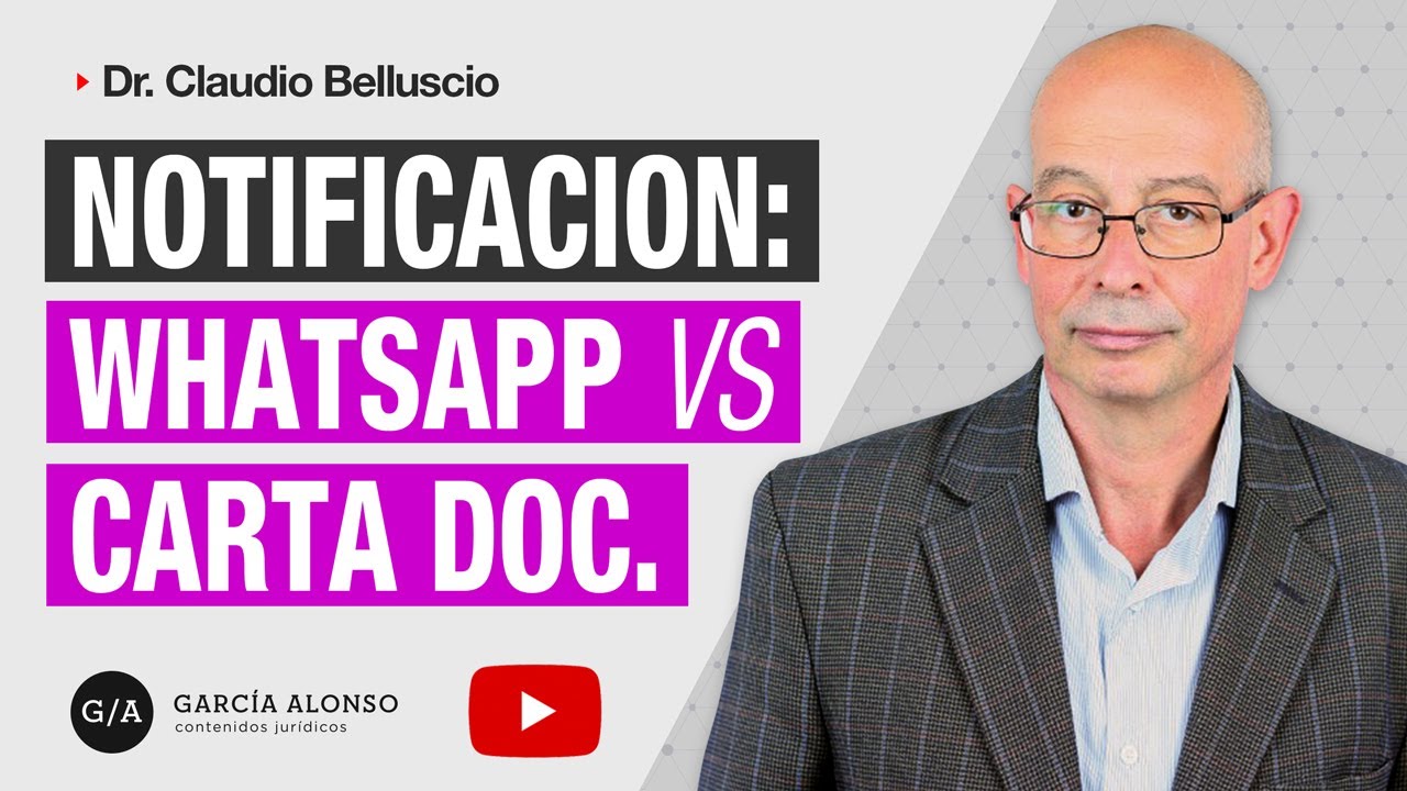 Notificación por WHATSAPP vs Notificación por CARTA DOCUMENTO