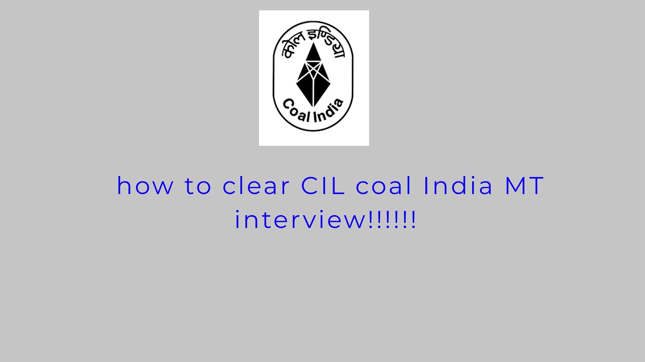 how to clear coal India CIL MT interview 2020  #tips