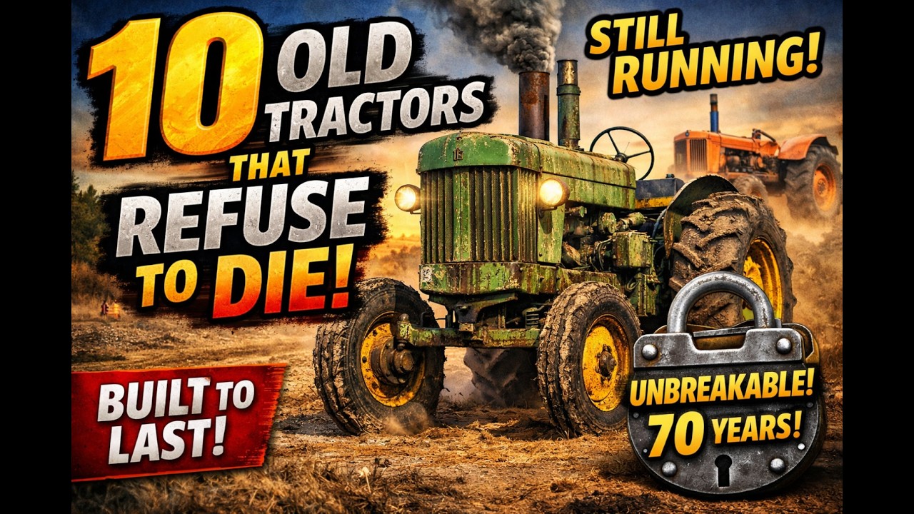 🔥 10 Old Tractors That Refuse to Die | Legendary Farm Machines Built to Last
