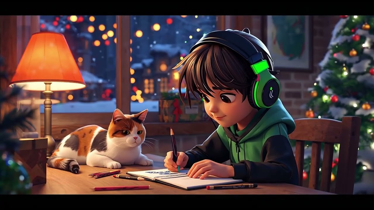 Christmas Lofi Chill Mix – Soft Holiday Beats for Study, Work, Relax & Sleep