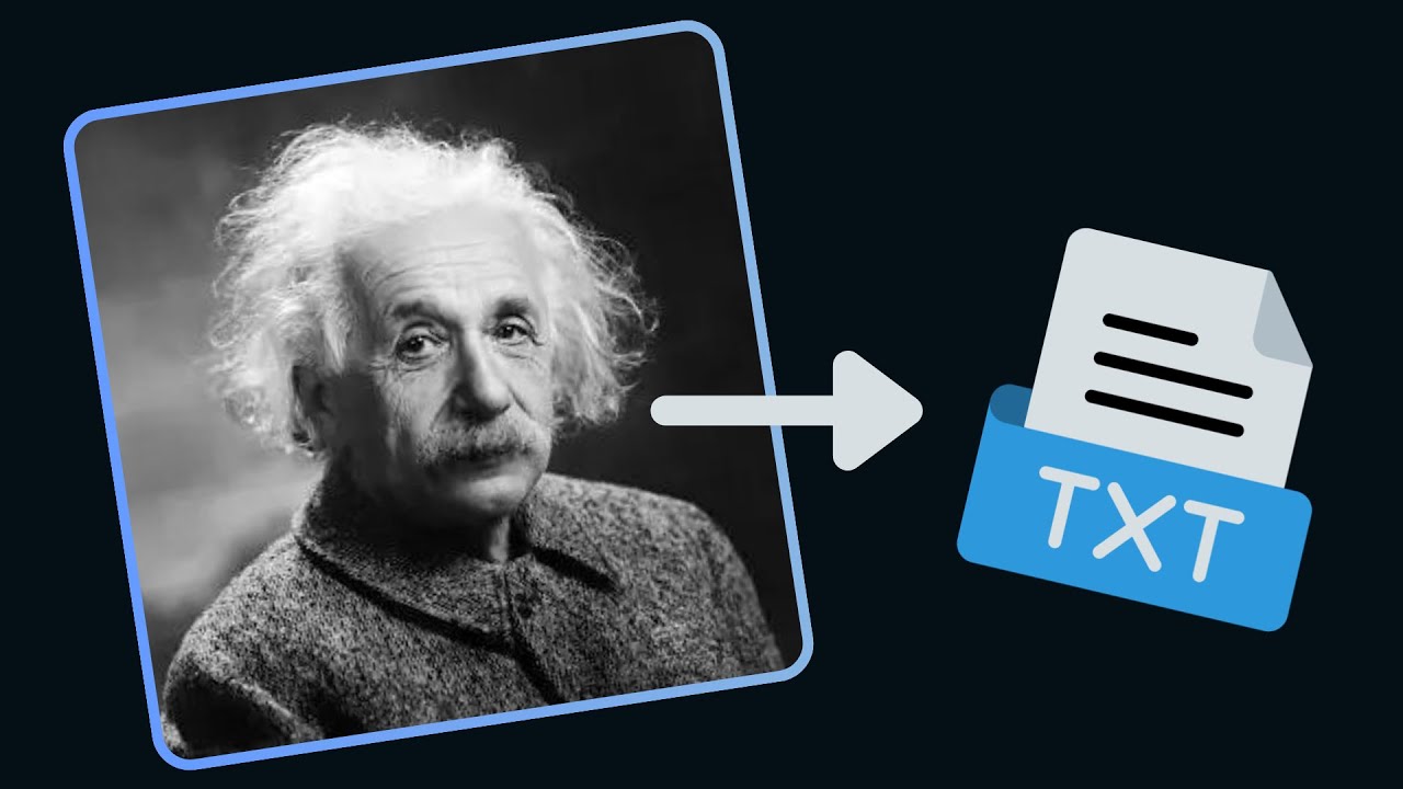 I put Einstein in a Text File