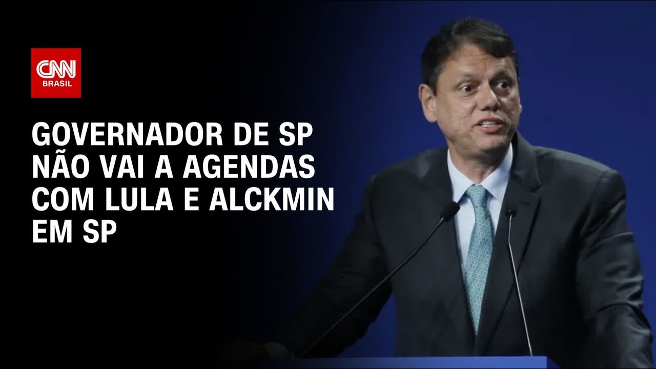 Tarcísio não vai a agendas com Lula e Alckmin em SP | BASTIDORES CNN