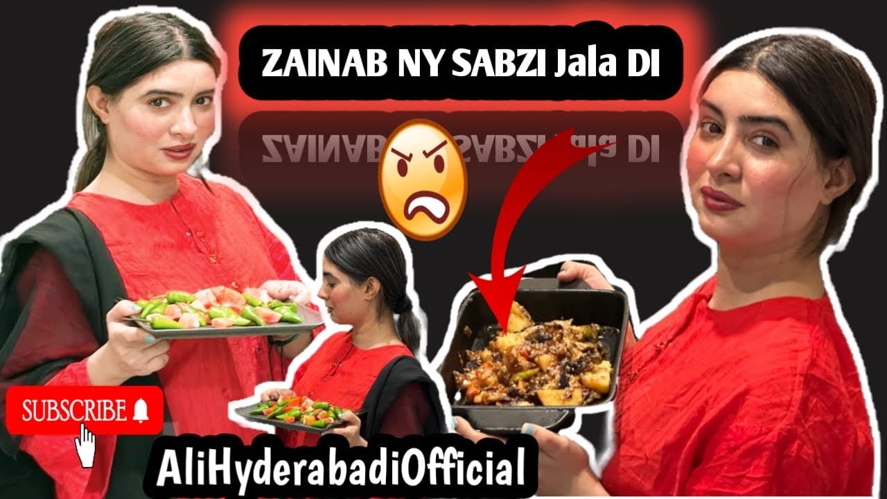 Aj zainab ne sabzi banai hai aloo bagan ❤️