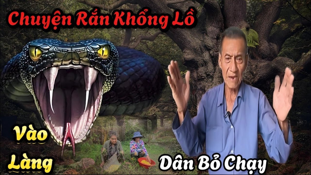 Chuyện Rắn Khổng Lồ Bò Vào Làng Dân Bỏ Chạy...