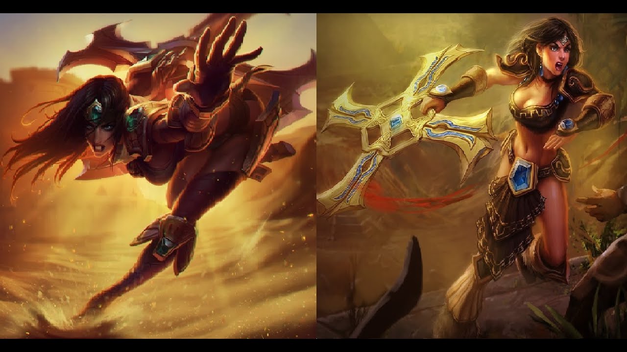 Old and new Sivir comparison & gold animation