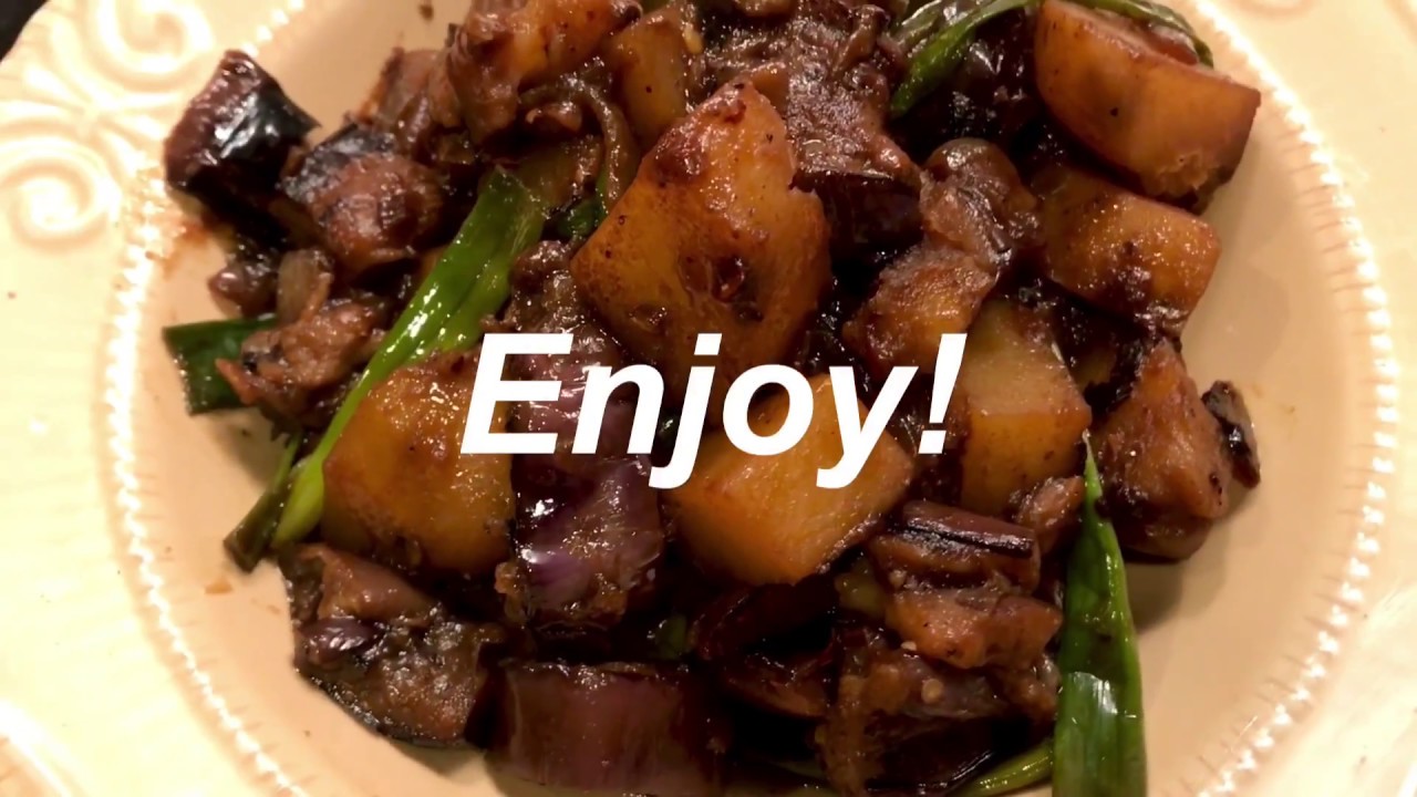 Vegan Adobo Adventures: Adobong Talong with Potatoes
