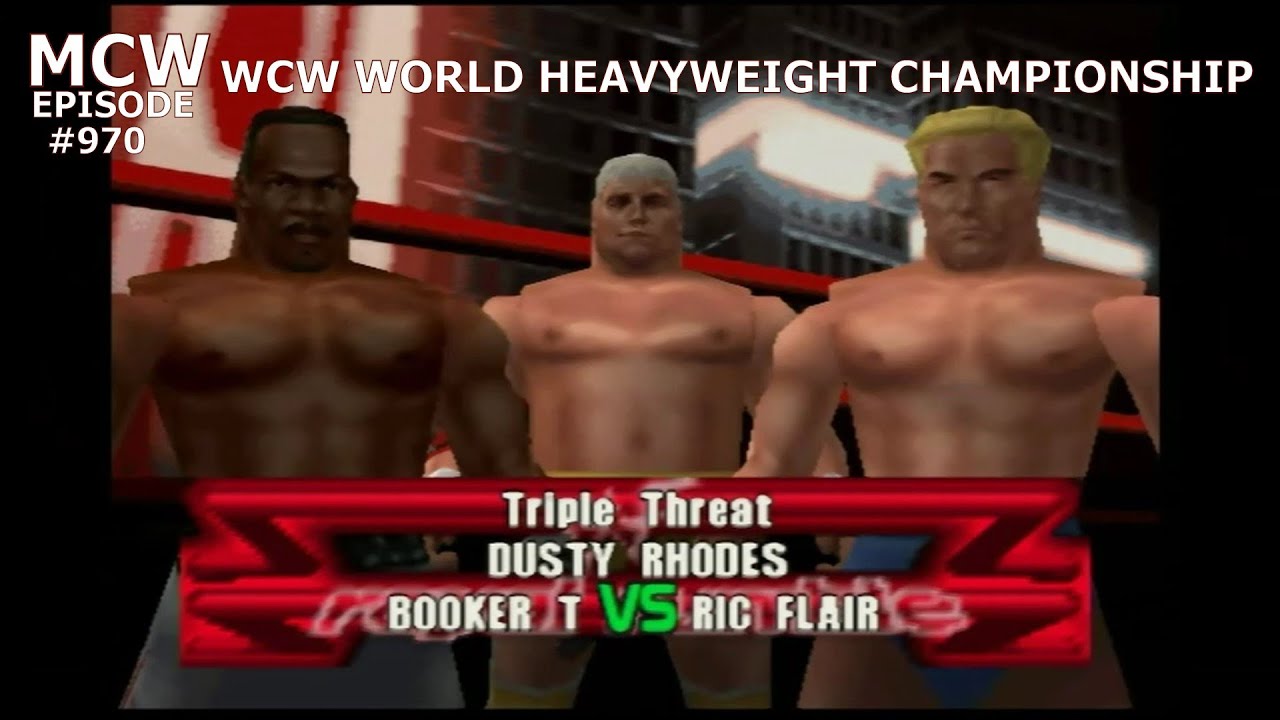Booker T vs. Dusty Rhodes vs. Ric Flair - WCW World Heavyweight Championship - Royal Rumble - Ep 970