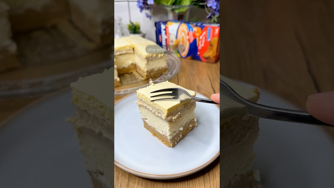 A ju pelqejn embelsirat pa pjekje😍Embelsire( torte zall) #ushqime #receta #shorts