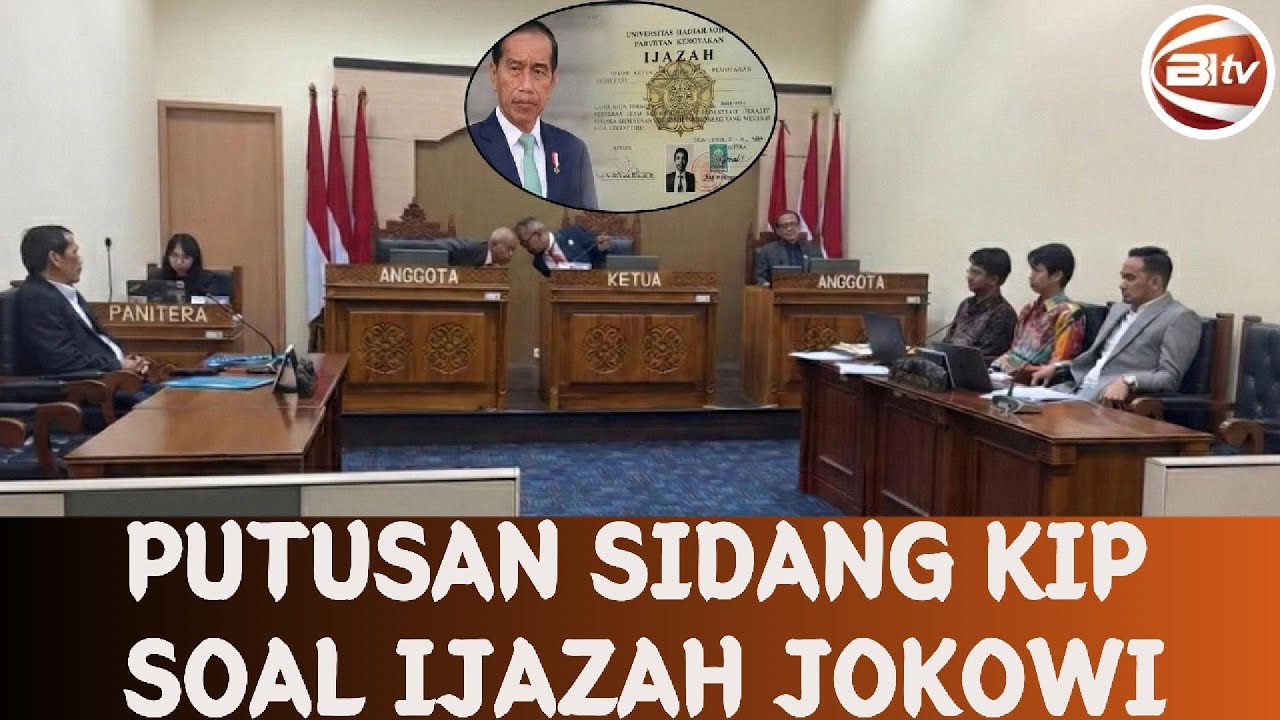 Putusan Sidang KIP Pengacara Komardin Lawan UGM Soal Ijazah Jokowi