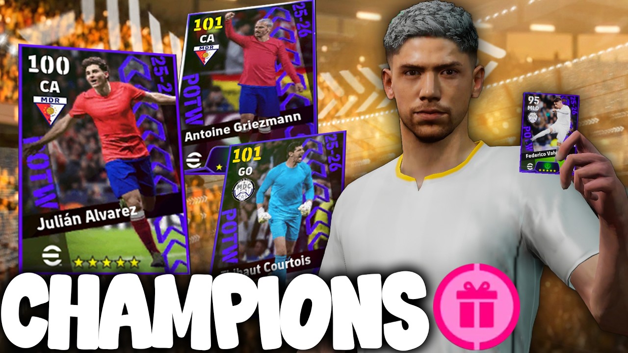 Pack Opening Box da Champions League eFootball 26 Mobile