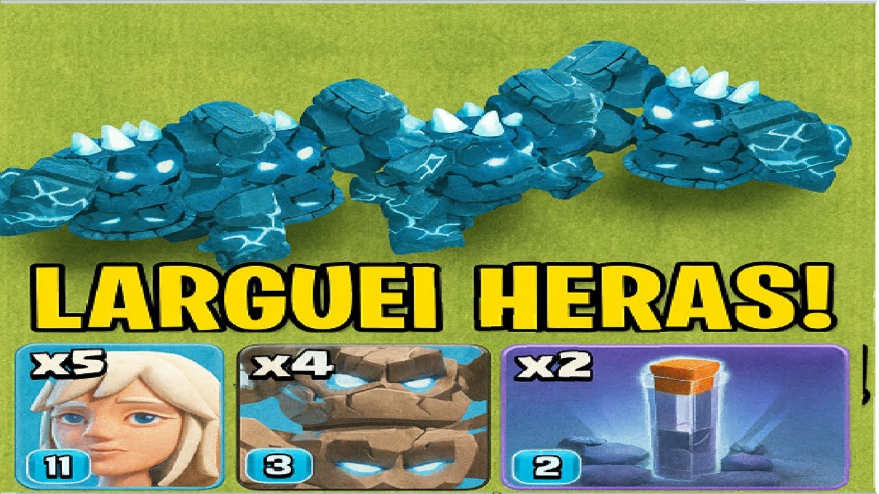 🔥 GOLEM METEORO QUEBRANDO O META! LARGUEI AS HERAS POR ISSO!