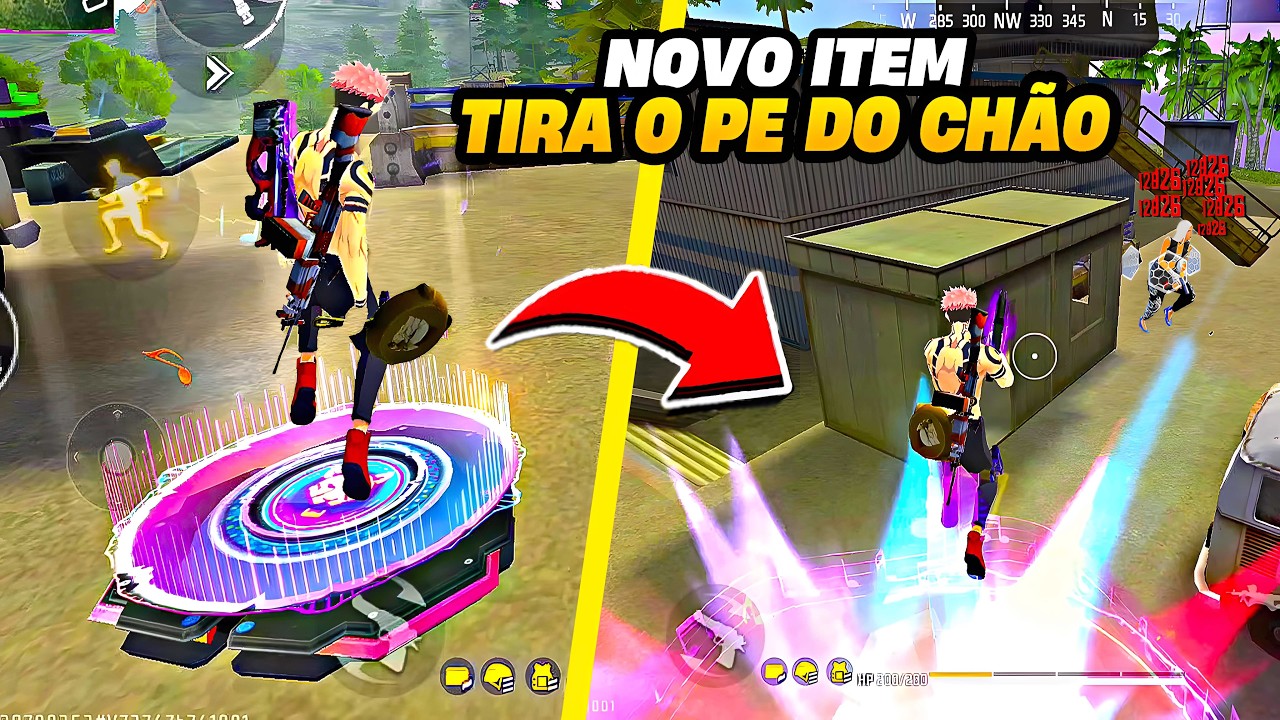 ESSE NOVO ITEM DE PULO (TIRA O PÉ DO CHÃO) NO FREE FIRE