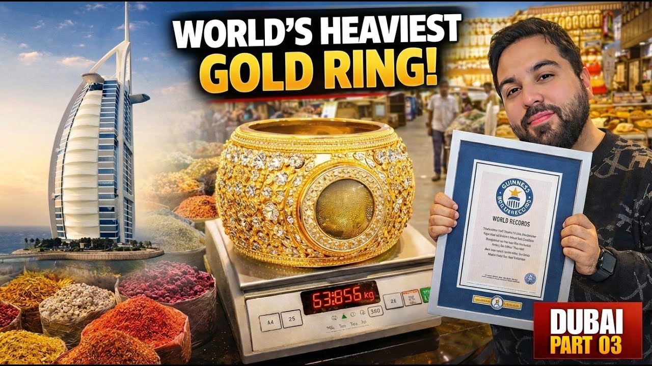 World's Biggest Gold Ring in Dubai😱 | Dubai Itinerary | Dubai Vlog 🇦🇪