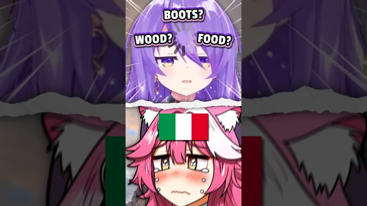 Raora's Italian accent completely confused Moona...#shorts #vtuber #hololive