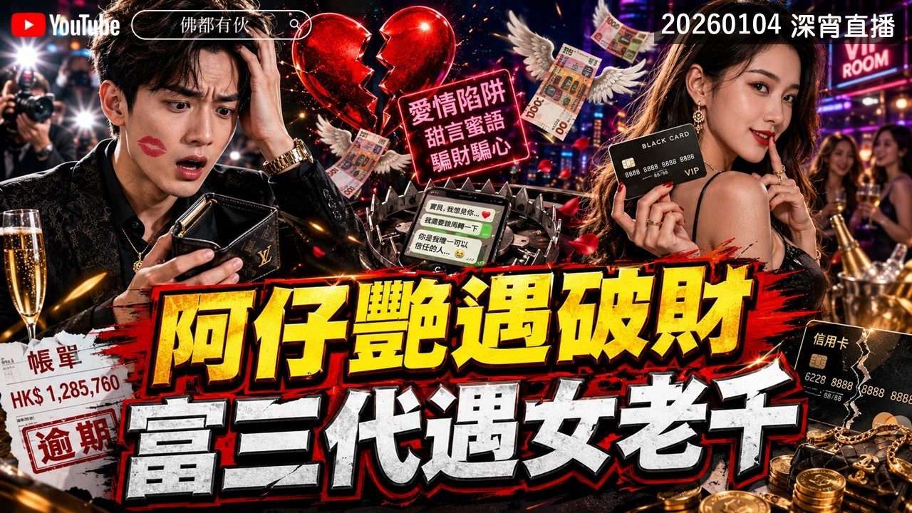 【又打仗？】深宵傾下計 阿仔艷遇破財 富三代遇女老千 20260104 深宵直播