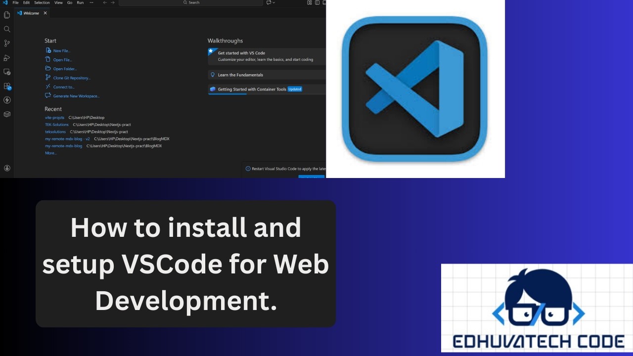How to install & setup VSCode for Web Dev in 2026 | HTML, CSS, & JavaScript.
