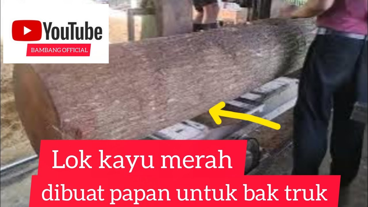 Lok kayu merah. dibuat papan untuk bak truk#woodworking 