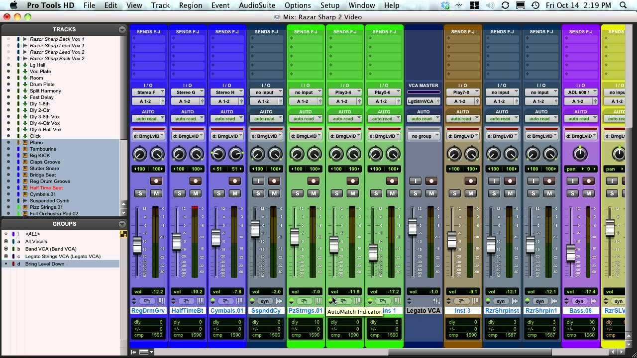 Bring Down Overall Faders and Volume in Pro Tools