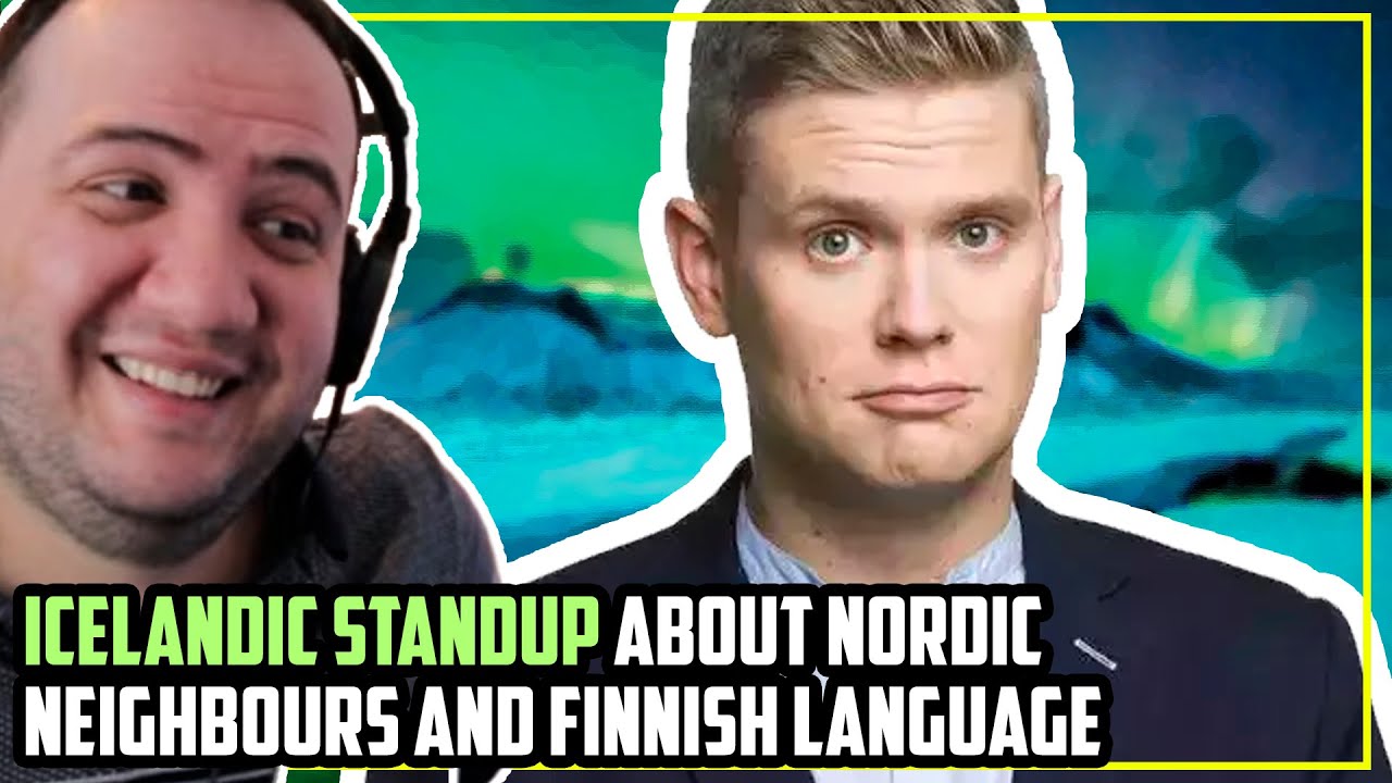 Icelandic standup about Nordic neighbours and Finnish language Reaction - Scandinavian Humour 😂