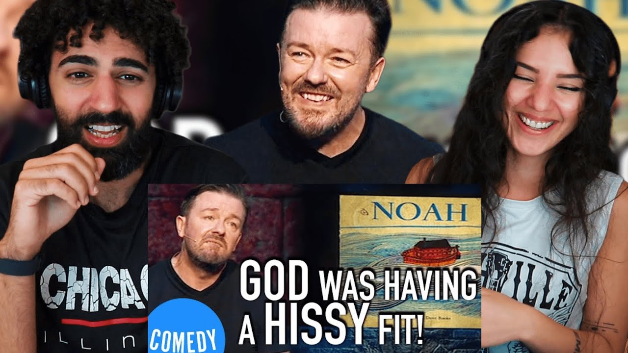 We react to Ricky Gervais on Noah's Ark 🤣🤣 |(Comedy Reaction)