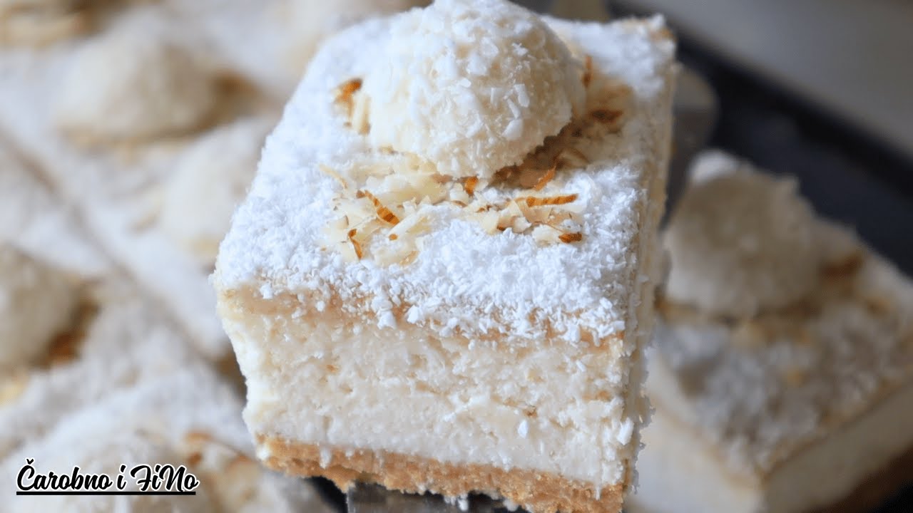 Самый нежный десерт, который я когда-либо пробовала! Кубики Рафаэлло.