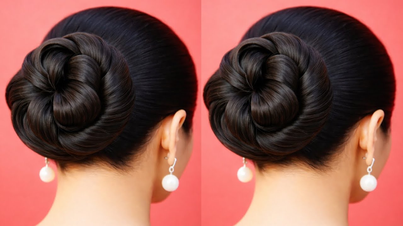 How to make the perfect hair bun//The Easiest Sleek Juda Hairstyle for Girls Simple & Stylish!