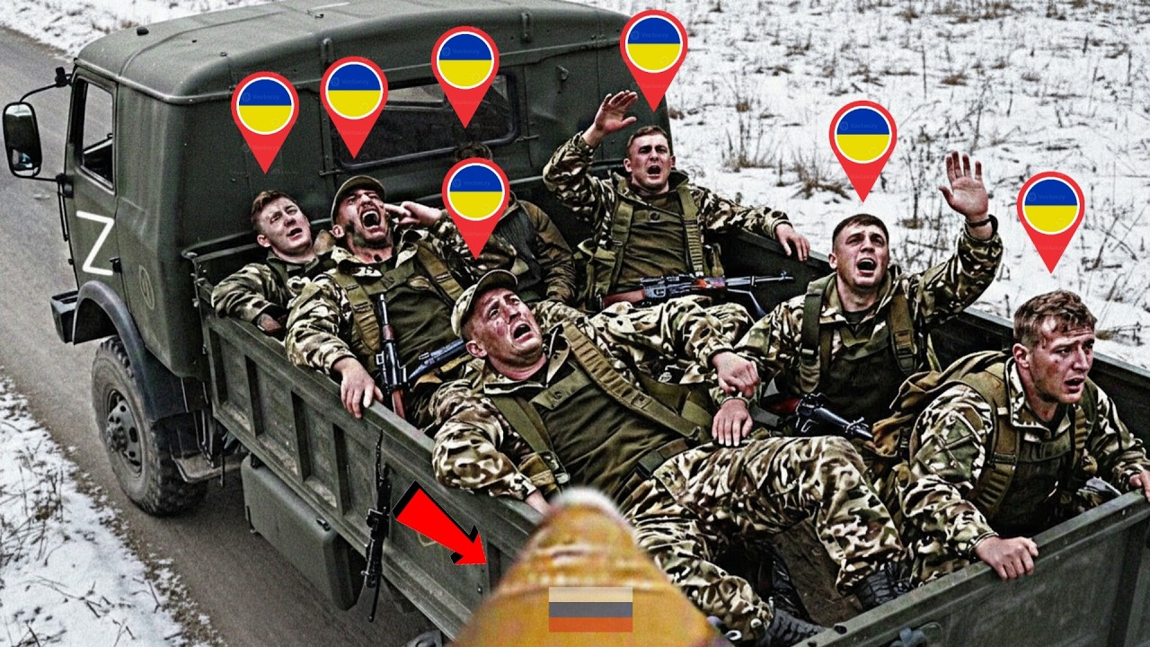 Rare Moment: Ukrainian Truck Convoy reportedly struck by FPV Drones &ndash; Situation in Pokrovsk