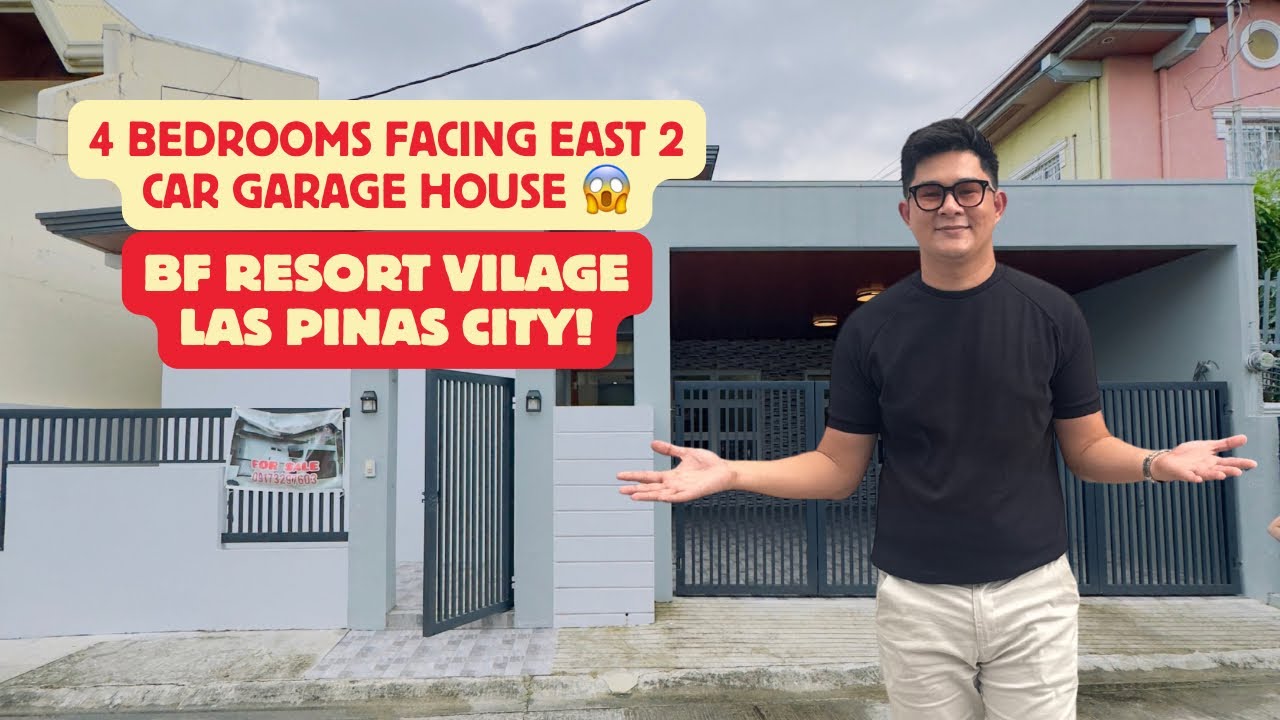 Brandnew Bungalow In BFRV Las Pinas City 4 Bedrooms 2 huge car garage facing east ❗️house tour 05