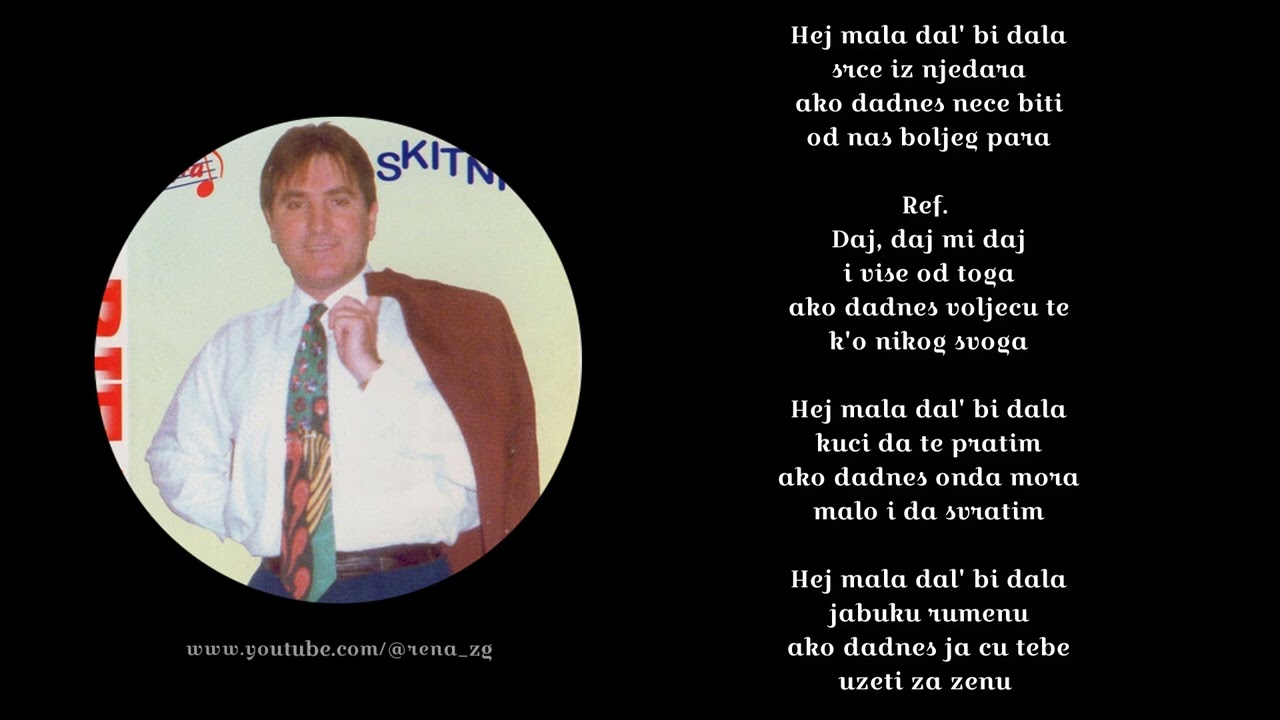 Rifat Tepic - Daj Mi Daj (1996 + tekst)