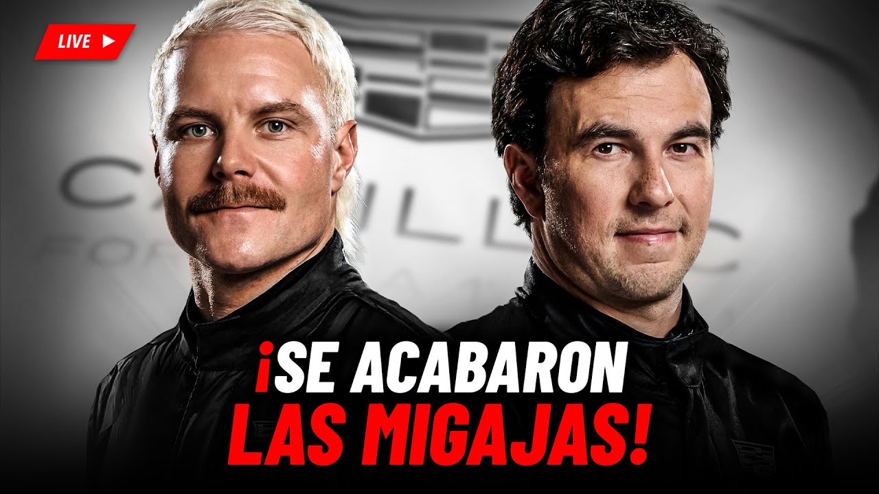 🚨 ¡ÚLTIMA HORA! |  CHECO Pérez y Valtteri BOTTAS serán la DUPLA de CADILLAC a partir de 2026